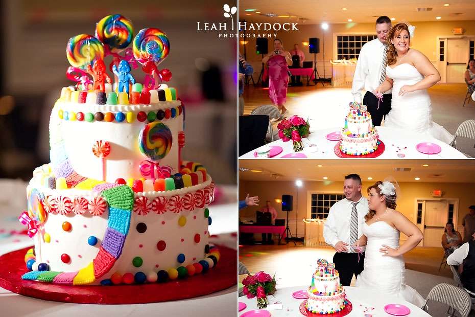 Not at this wedding Check out the CandyLand themed wedding cake
